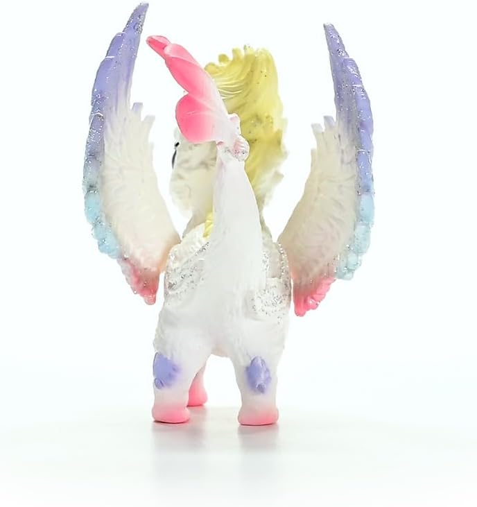 schleich BAYALA | Regenbogen Babydrache 70825 | detailgetreue, Fantastische Figuren | tolles Geschenk für Mädchen und Jungen | wunderschöne Sammelfiguren | Spielfigur ab 5 Jahren | 6 x 10 x 7 cm