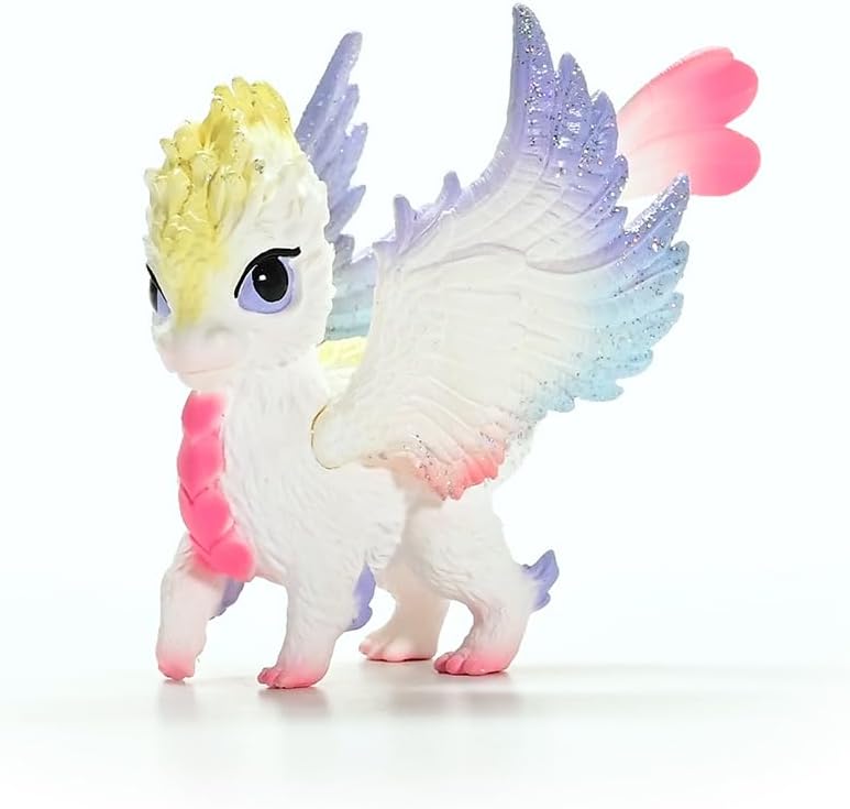 schleich BAYALA | Regenbogen Babydrache 70825 | detailgetreue, Fantastische Figuren | tolles Geschenk für Mädchen und Jungen | wunderschöne Sammelfiguren | Spielfigur ab 5 Jahren | 6 x 10 x 7 cm