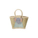 Rice Raffia Children's Bag with Cute Elephant Velcro Fastening, Handmade from 100% Sustainable Raffia in Madagascar, Perfect Size 20 x 12 x 18 cm, Lightweight and Unique, Unique