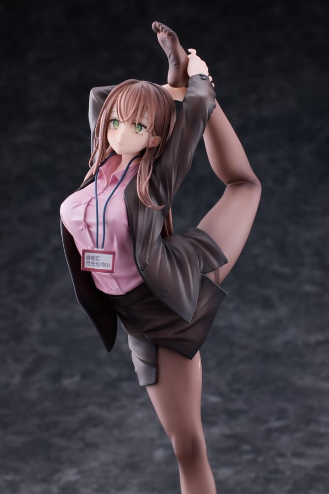 Original Character statuette PVC 1/4 OL-chan Who Doesn't Want to Go to Work Pink Ver. 26 cm