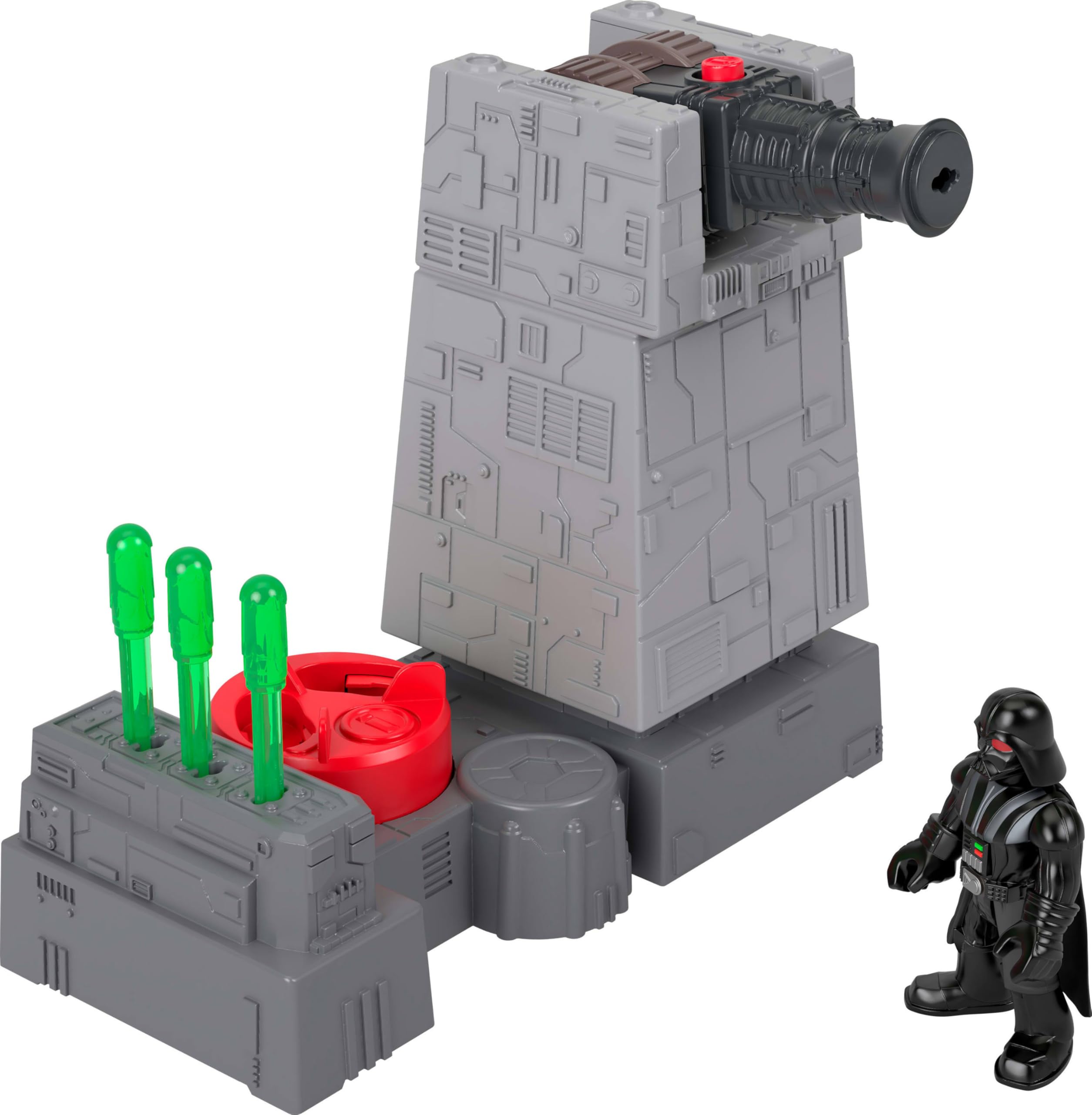 Fisher-Price Imaginext STAR WARS Toys Death Star Turret Cannon with Darth Vader Metal Character Key for Kids Ages 3+ Years, JCY30