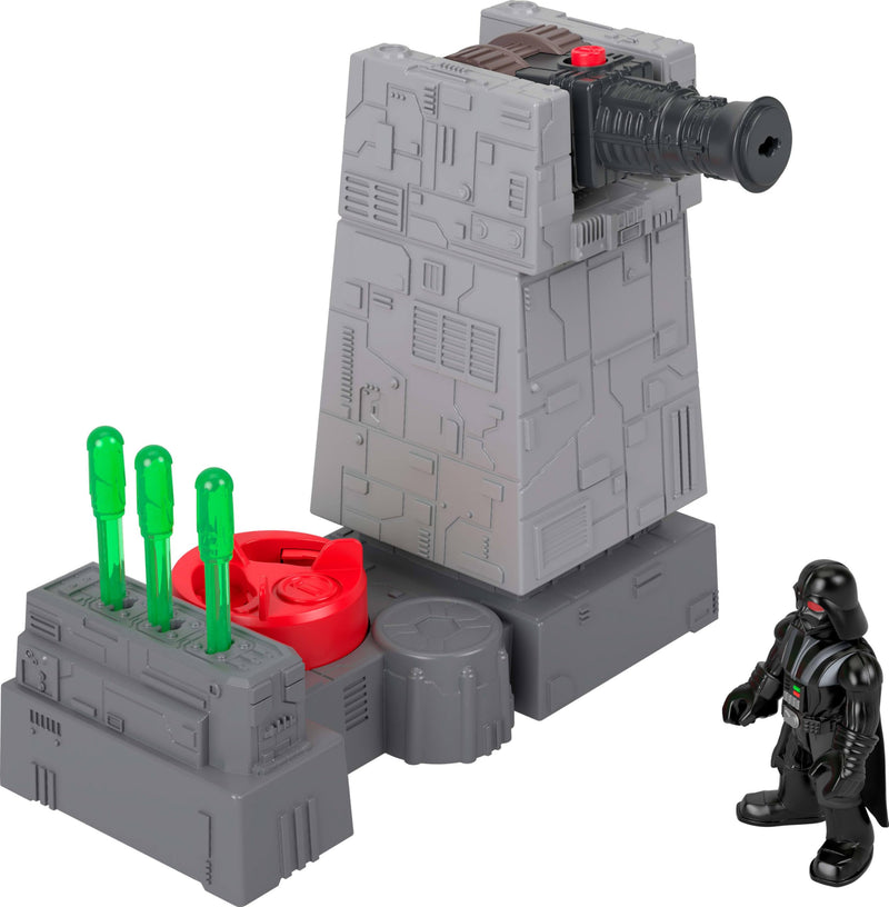 Fisher-Price Imaginext STAR WARS Toys Death Star Turret Cannon with Darth Vader Metal Character Key for Kids Ages 3+ Years, JCY30