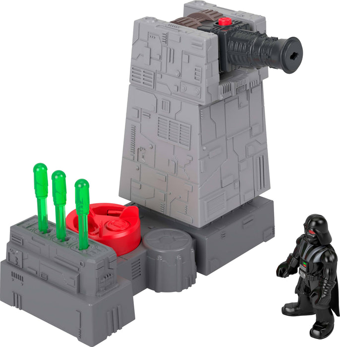 Fisher-Price Imaginext STAR WARS Toys Death Star Turret Cannon with Darth Vader Metal Character Key for Kids Ages 3+ Years, JCY30