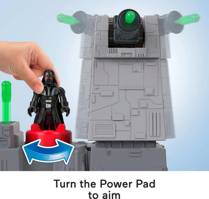 Fisher-Price Imaginext STAR WARS Toys Death Star Turret Cannon with Darth Vader Metal Character Key for Kids Ages 3+ Years, JCY30