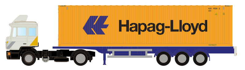 MAN F90 Tractor & Aanhangwagen Hapag-Lloyd