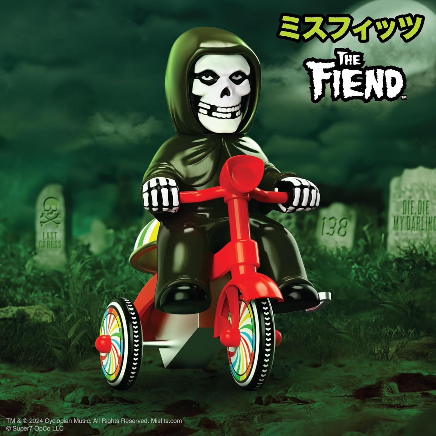 Super7 Misfits Super Cycles - Fiend (Black w/Red Trike) Action Figure