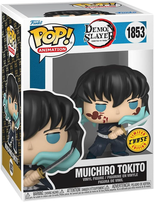 Funko POP Animation: DS - Muichiro - (Attack) - 1/6 Odds for Rare Chase Variant - Demon Slayer - Collectable Vinyl Figure - Gift Idea - Official Merchandise - for Kids & Adults - Anime Fans