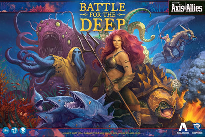 Renegade Games: Battle for The Deep - Powered by Axis & Allies, Board Game, Underwater Setting, Aquatic Factions, 2v2, Ages 14+, 2-4 Players, 90 Min