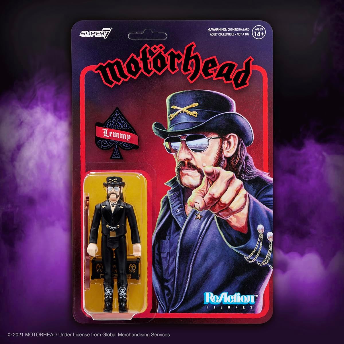 Super7 Motorhead Reaction Figures - Lemmy (Modern Cowboy) Action Figure