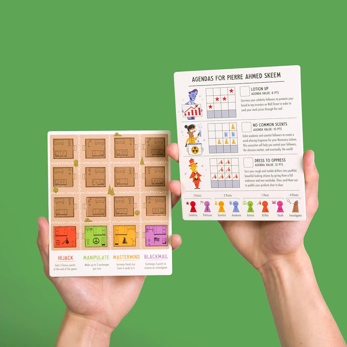 Cultivate Board Game | Award-Winning | Satirical Cult Leaders | Casual Board Game | Take-That | Ages 14+ | for 2-5 Players | 20-50 Min Playtime | Made by Pops & Bejou Games