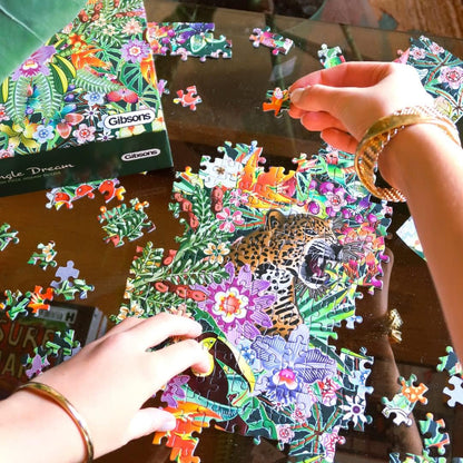 Jungle Dream | 1000 Piece Jigsaw Puzzle | Colourful Pattern Puzzle | Sustainable Jigsaw Puzzle for Adults | Premium 100% Recycled Board | Great Gift for Adults | Gibsons Games