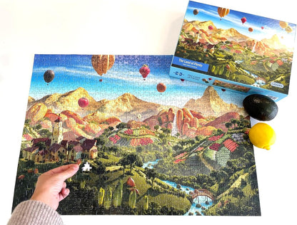 The Land of Plenty 1000 Piece Jigsaw Puzzle | Food Jigsaw | Sustainable Puzzle for Adults | Foodscape | Premium 100% Recycled Board | Great Gift for Adults | Gibsons Games