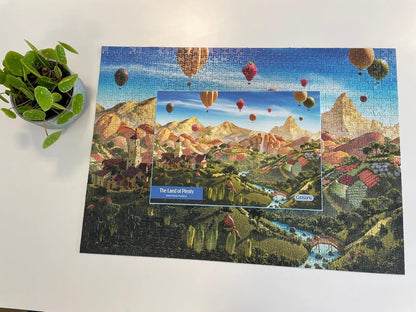 The Land of Plenty 1000 Piece Jigsaw Puzzle | Food Jigsaw | Sustainable Puzzle for Adults | Foodscape | Premium 100% Recycled Board | Great Gift for Adults | Gibsons Games