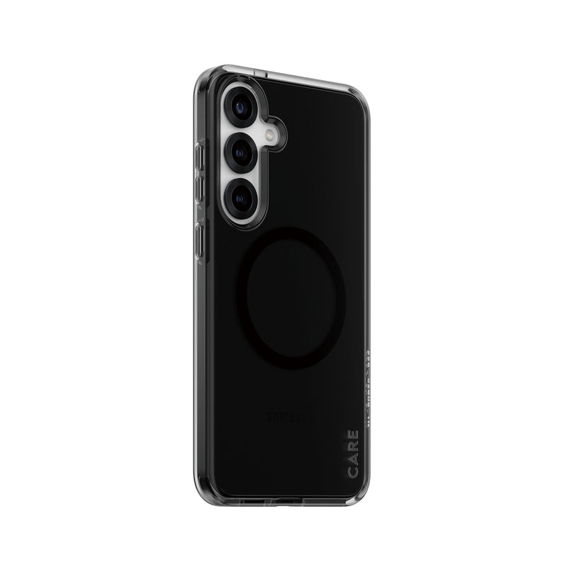 PanzerGlass CARE by ® Flagship Case Urban Combat Smokey w. Black Qi Compatible Samsung Galaxy S25+