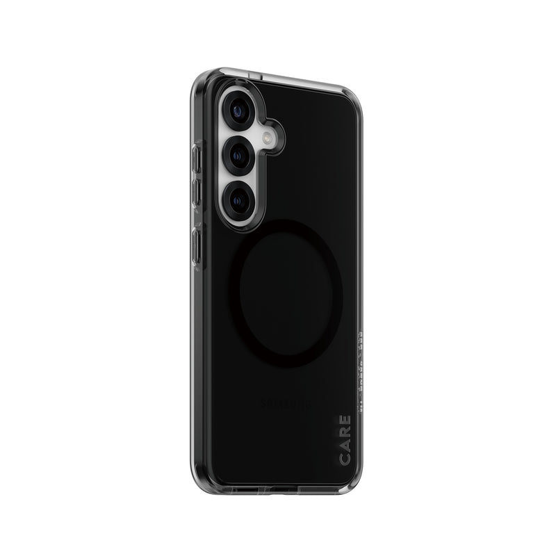 PanzerGlass CARE by ® Flagship Case Urban Combat Smokey w. Black Qi Compatible Samsung Galaxy S25