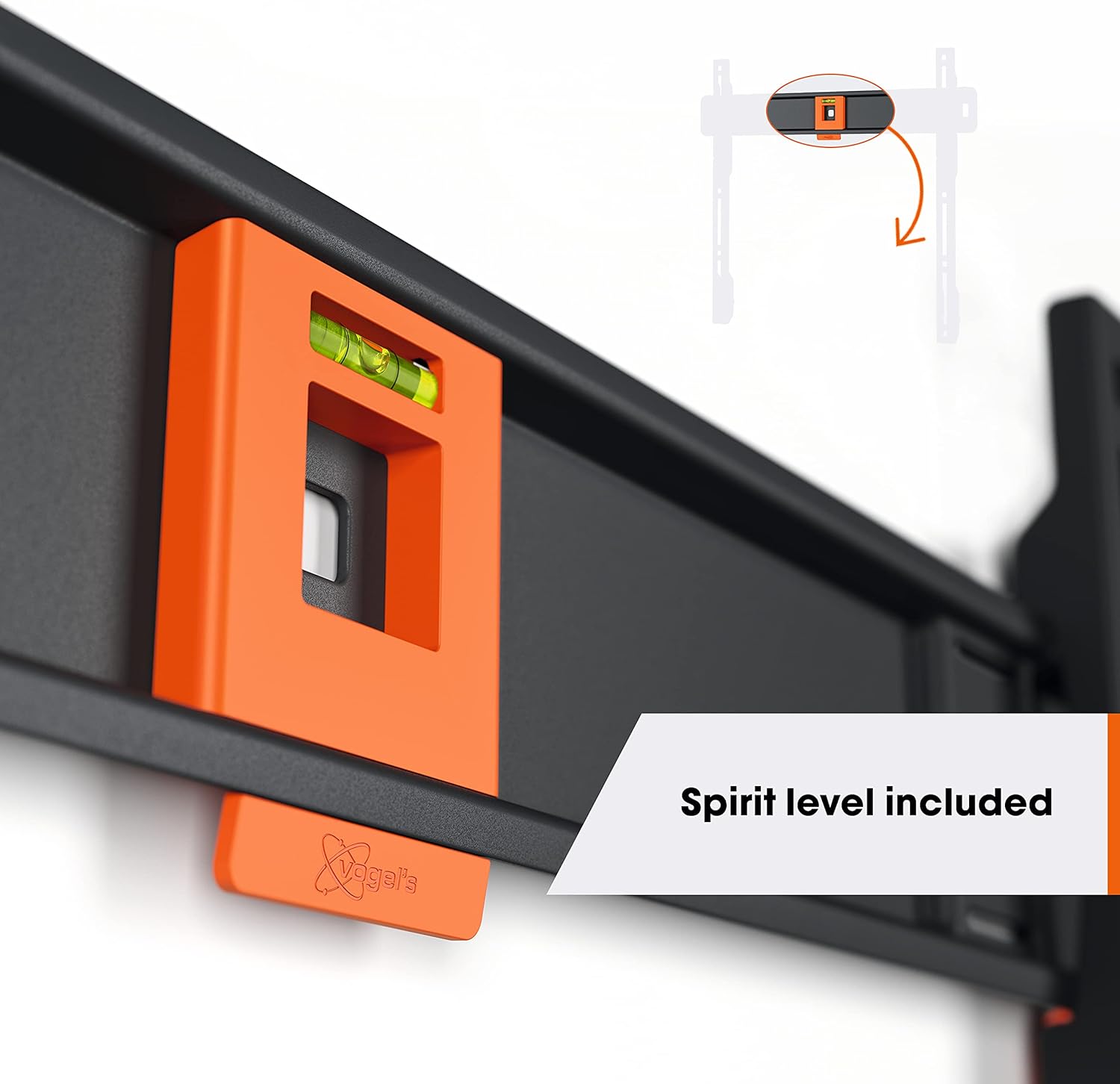 Vogel`S Quick Series Tvm 1205 - Mounting Kit (Wall Mount) - Fixed - For Lcd Tv - Steel - Black - Screen Size: 19``-50``