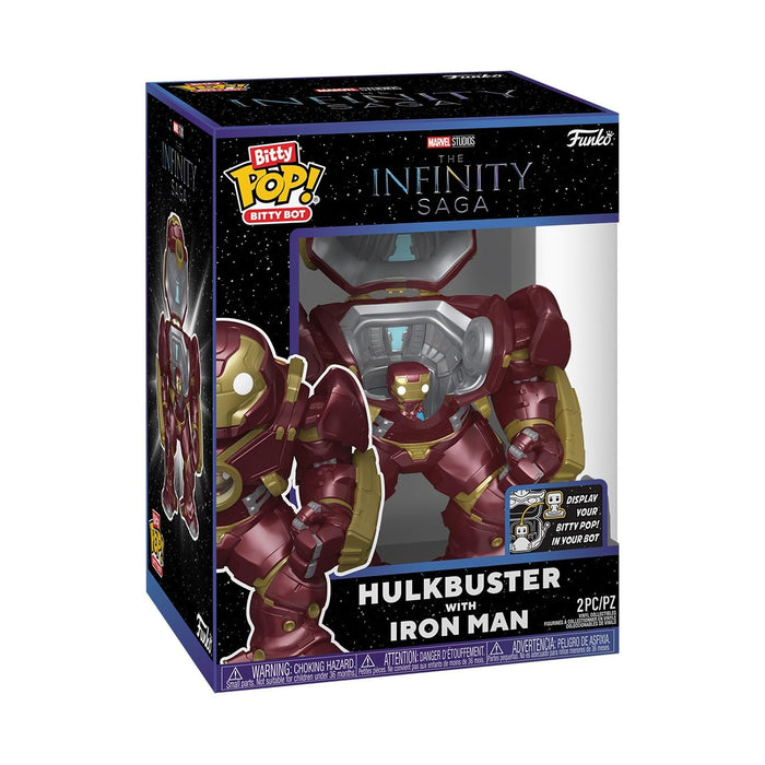 Funko Bitty Bots: Marvel - Hulkbuster with Iron Man! Bitty POP! - 0.9 Inch (2.2 Cm) - Marvel's Infinity Saga - 0.9 Inch & 4.85 Inch - Collectable - Gift Idea - Display