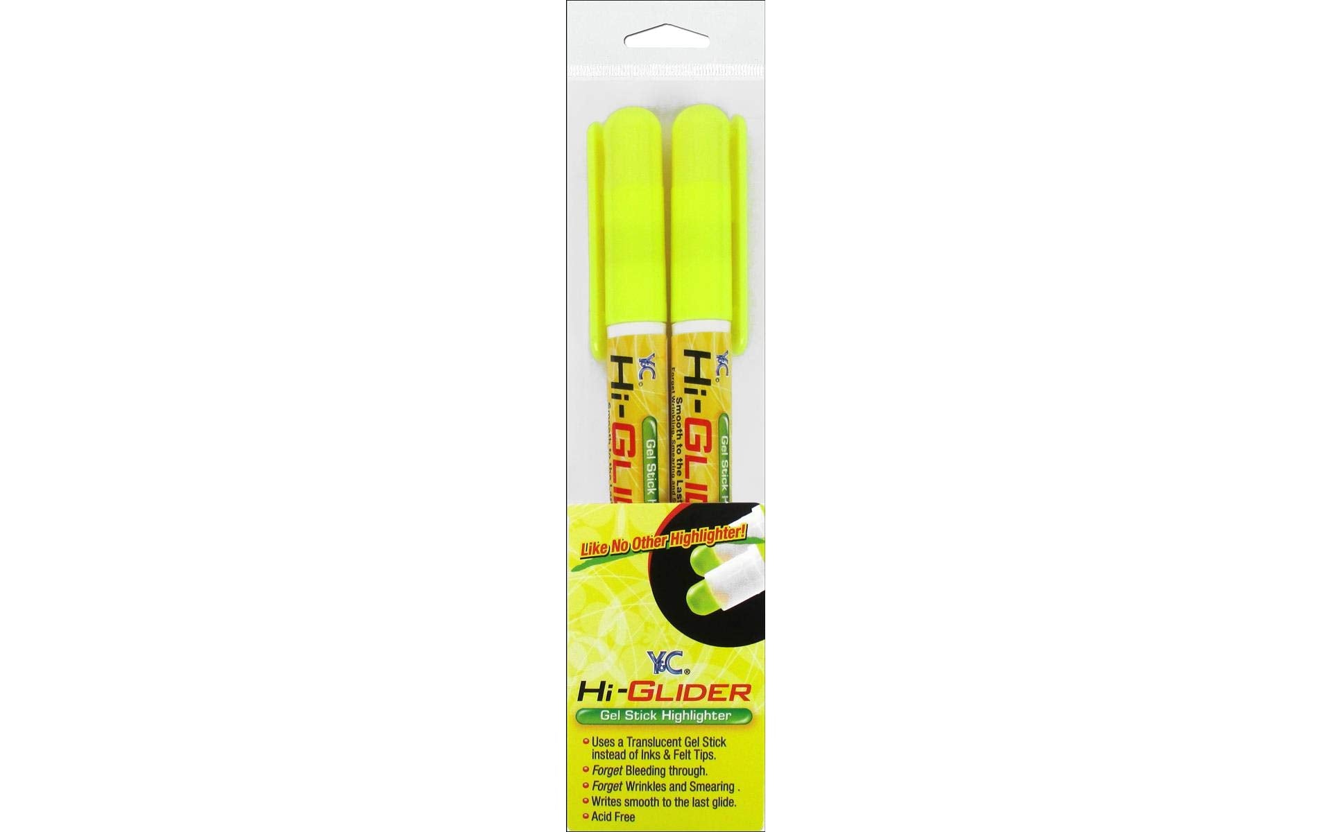 Yasutomo Y&C Hi Glider Highlighter Yellow 2Pc