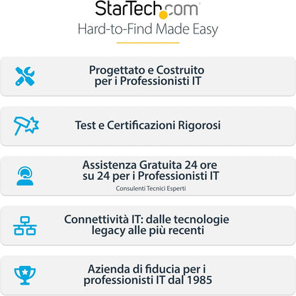StarTech.com Adaptador de Red USB Tipo C a Ethernet - Adaptador de Red Externo USB-C a RJ45 1Gb - USB 3.1 - PD 100W - Win Mac