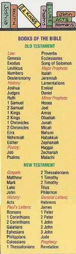 Books of The Bible Bookmarks Multi-Pack (25
