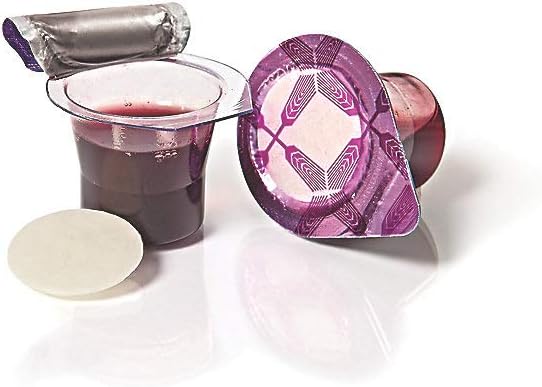 Fellowship cup,Prefilled communion cups juice/wafer-100 cups (net wt.1.62 lb) by BROADMAN CHURCH SUPPLIES