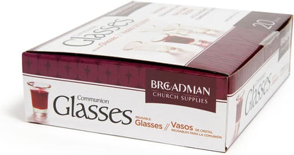 Glass Communion Cups- Box Of 20