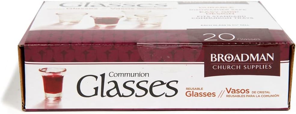 Glass Communion Cups- Box Of 20