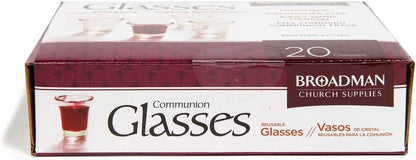 Glass Communion Cups- Box Of 20