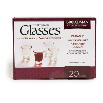Glass Communion Cups- Box Of 20