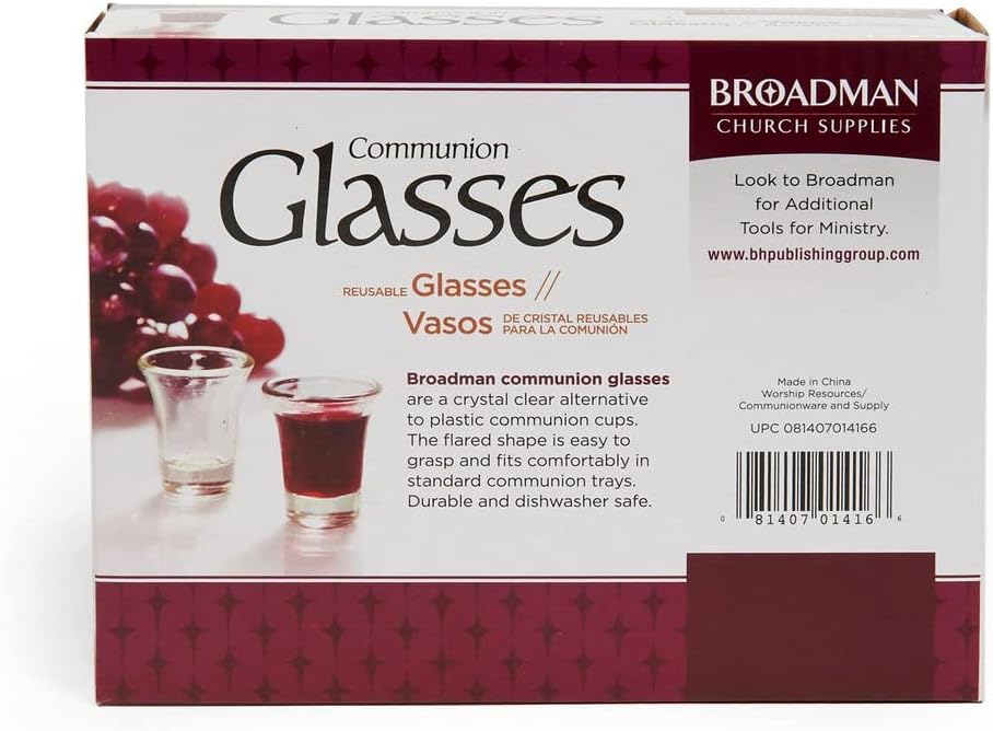 Glass Communion Cups- Box Of 20