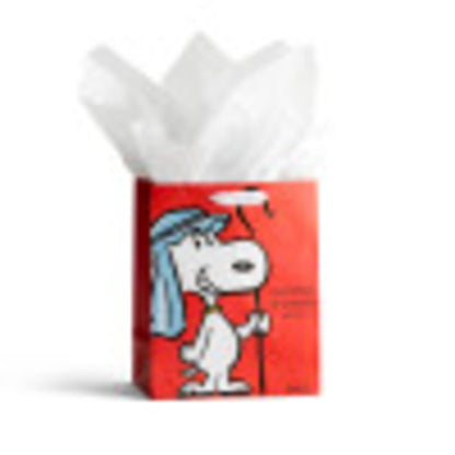 Peanuts Medium Specialty Sac cadeau de Noël – – Good Tidings d'une grande Joie