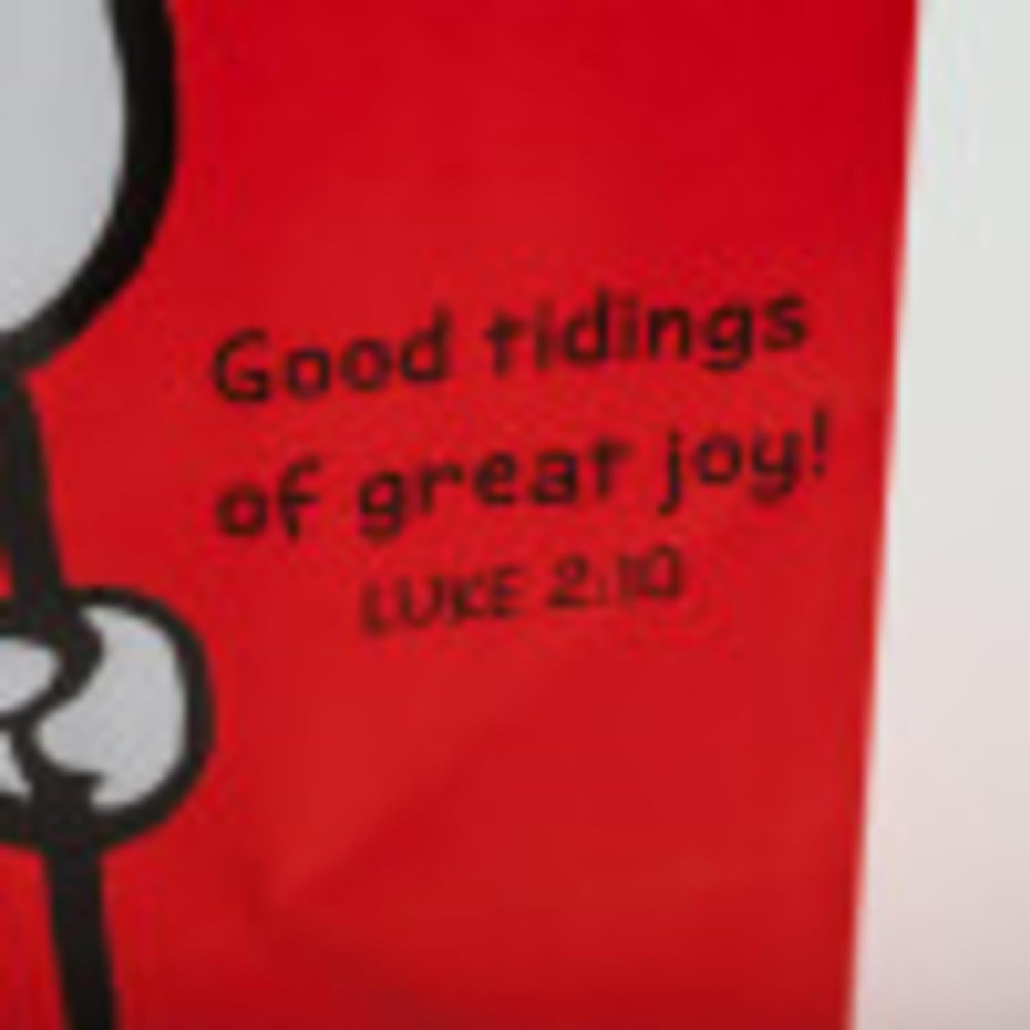 Peanuts Medium Specialty Sac cadeau de Noël – – Good Tidings d'une grande Joie