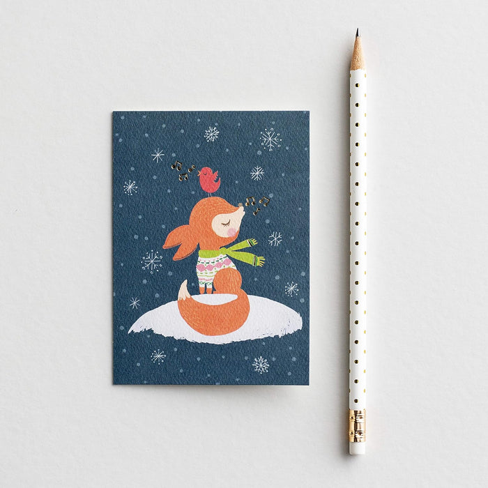 Dayspring Studio 71 - Christmas Fox - 18 Christmas Matchbox Cards (J0444