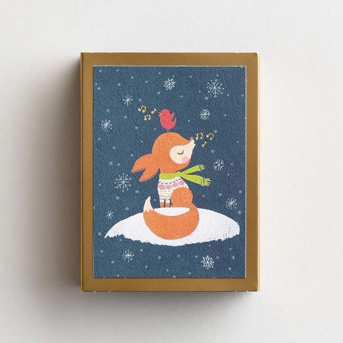 Dayspring Studio 71 - Christmas Fox - 18 Christmas Matchbox Cards (J0444
