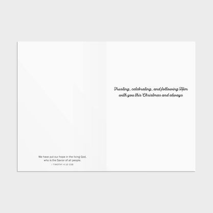 DaySpring - Hope Good Steward Christmas Cards - 18 Christmas Boxed Cards with White Envelopes, CSB (J6344