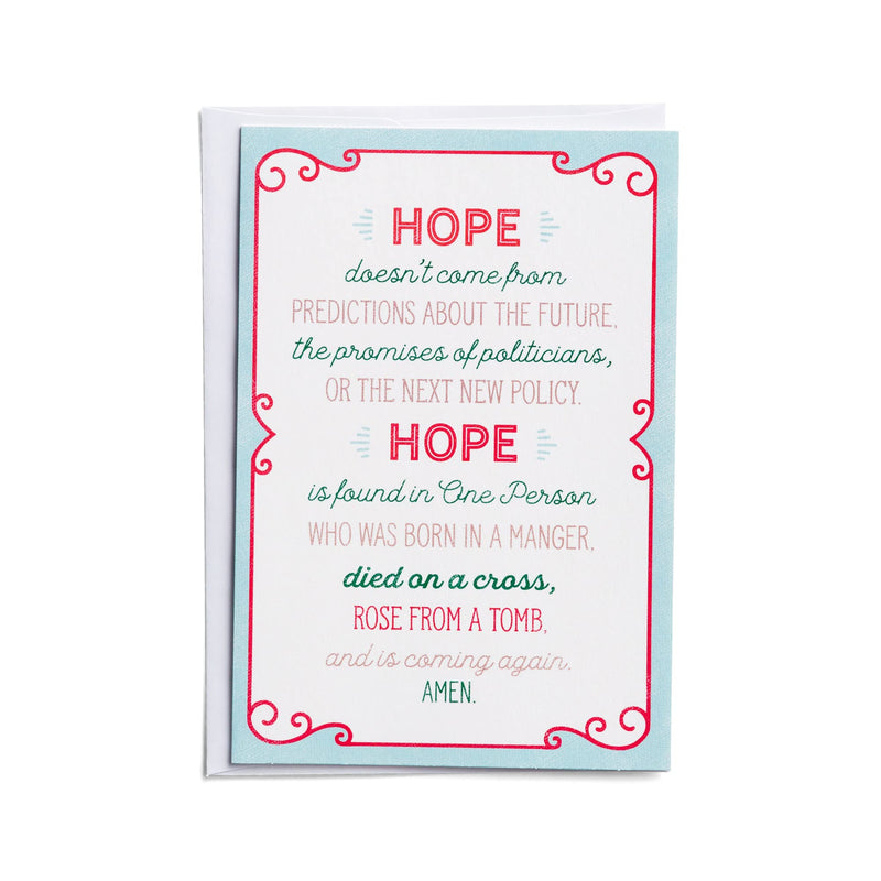DaySpring - Hope Good Steward Christmas Cards - 18 Christmas Boxed Cards with White Envelopes, CSB (J6344