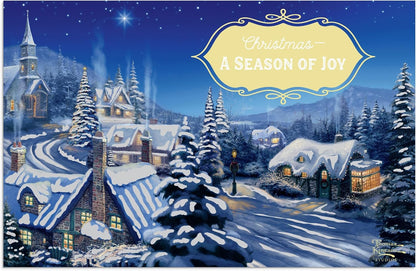 DaySpring - Thomas Kinkade - Una temporada de alegría - 18 tarjetas de Navidad en caja (J6351