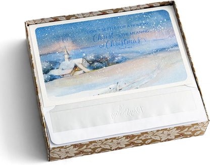 DaySpring - Tony Evans - Cristo es el significado - Tarjetas inspiradoras de Navidad - 18 tarjetas y sobres en caja, CSB (J6352