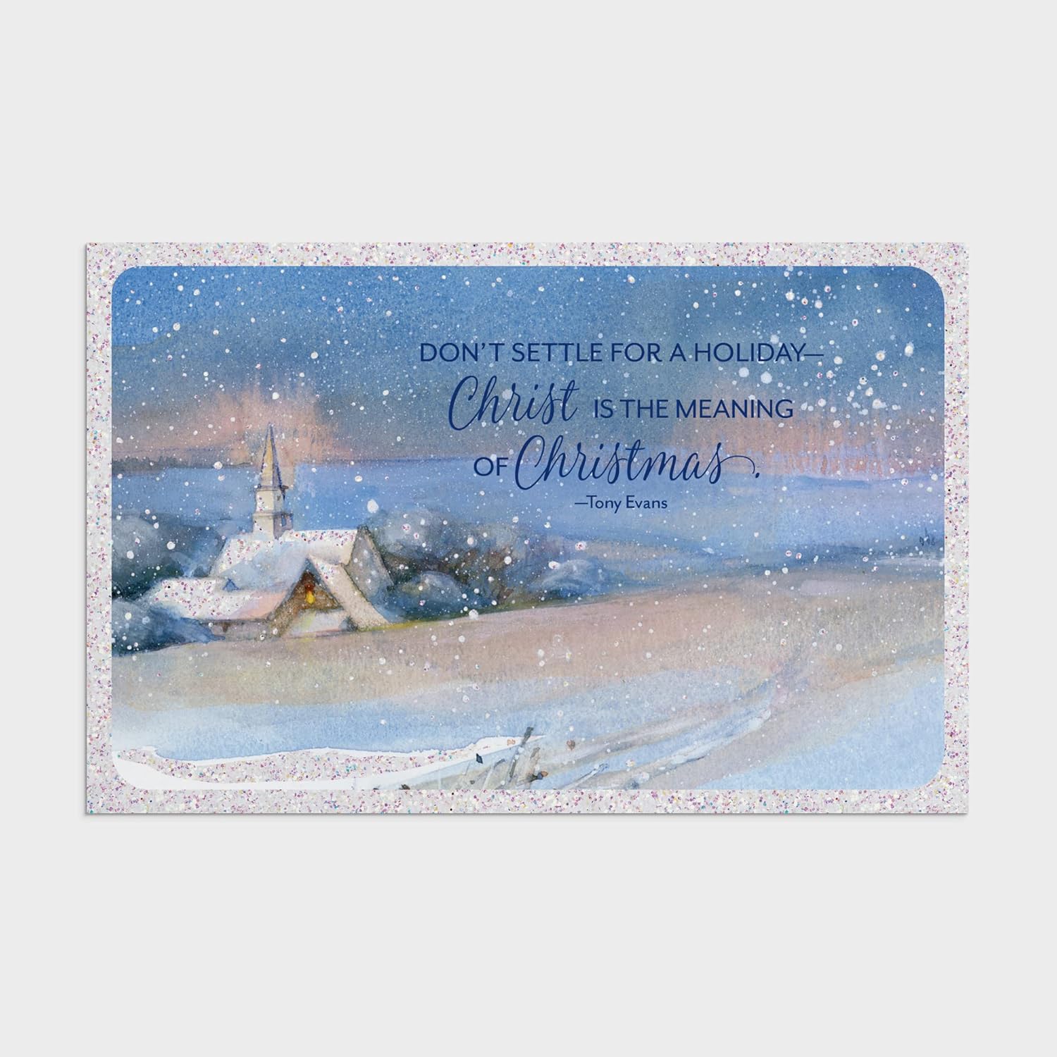 DaySpring - Tony Evans - Cristo es el significado - Tarjetas inspiradoras de Navidad - 18 tarjetas y sobres en caja, CSB (J6352