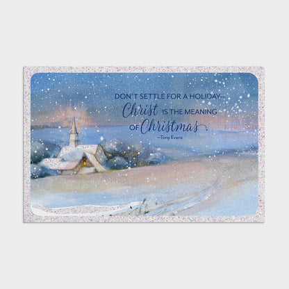 DaySpring - Tony Evans - Cristo es el significado - Tarjetas inspiradoras de Navidad - 18 tarjetas y sobres en caja, CSB (J6352
