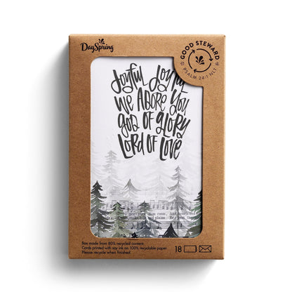 DaySpring KatyGirl - Joyful - 18 tarjetas y sobres de Navidad Good Steward, NLT