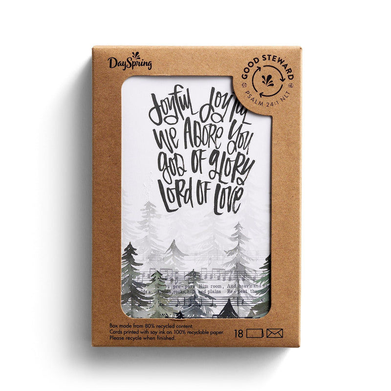 DaySpring KatyGirl - Joyful - 18 tarjetas y sobres de Navidad Good Steward, NLT