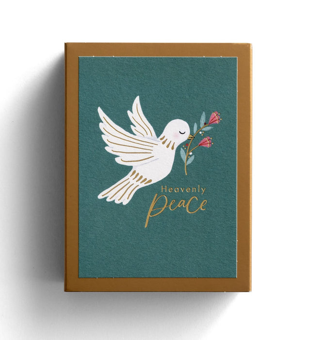 DaySpring Studio 71 - Hevenly Peace Christmas Cards - 18 Matchbox Dove Christmas Cards with Envelopes