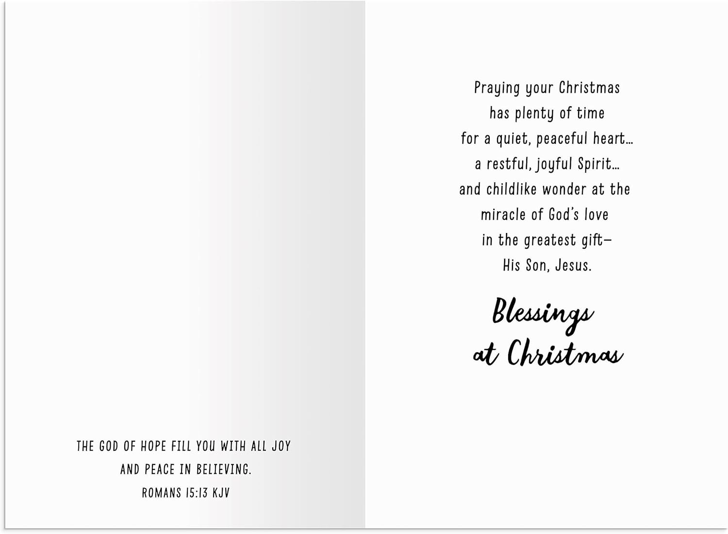 DaySpring - A Peaceful Christmas for You - 18 Christmas Boxed Cards and Envelopes, KJV (U0997
