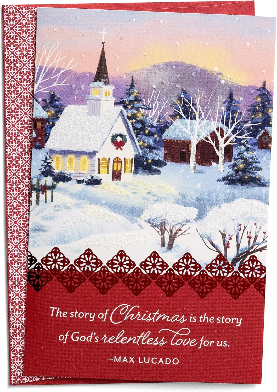 DaySpring - Max Lucado - The Story of Christmas - Christmas Village - 18 Christmas Boxed Cards and Envelopes, NCV (U1007