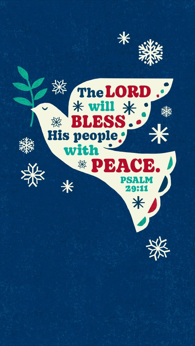 DaySpring - Little Inspirations - Bless With Peace - 16 Christmas Boxed Cards, KJV