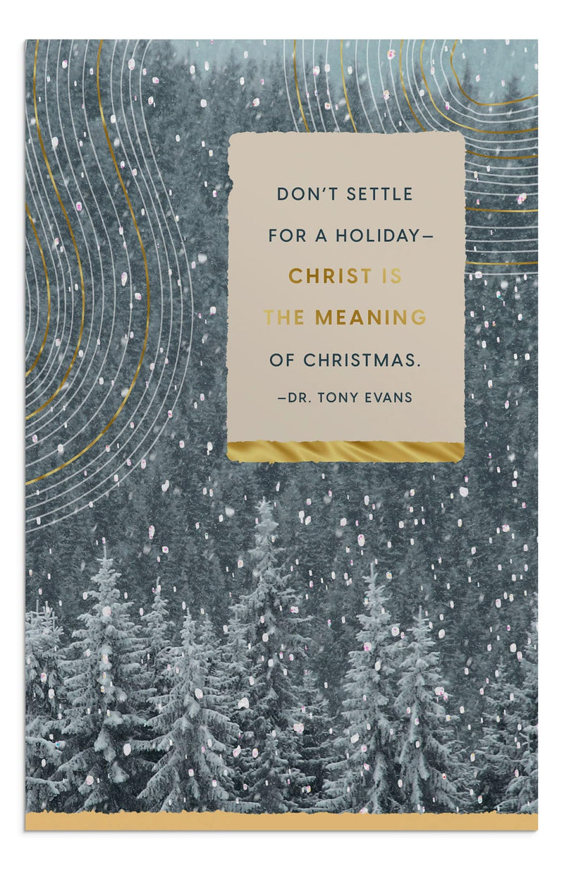 DaySpring - Tony Evans - Christ is the True Meaning - 18 Christmas Boxed Cards (U2399