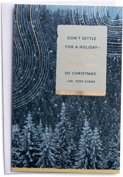 DaySpring - Tony Evans - Christ is the True Meaning - 18 Christmas Boxed Cards (U2399