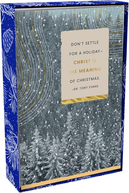 DaySpring - Tony Evans - Christ is the True Meaning - 18 Christmas Boxed Cards (U2399