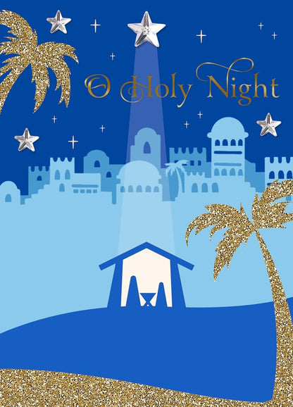DaySpring - O Holy Night Dual Pack - 2 Design Assortment with Scripture - 24 Christmas Boxed Cards and Envelopes